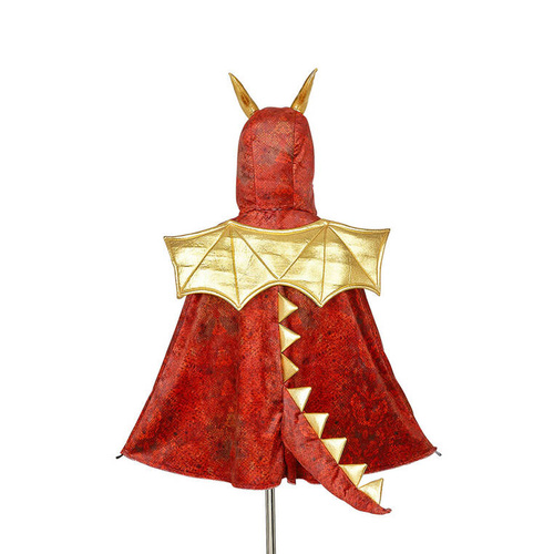 Souza! Kostium peleryna z kapturem - maską czerwony smok Red dragon 4-7 lat