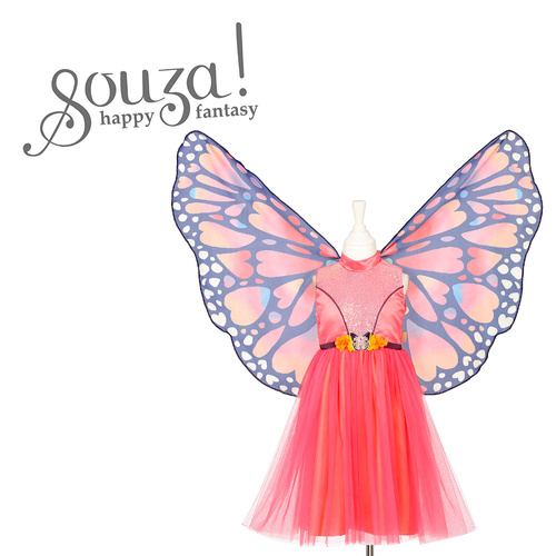 Souza! Kostium sukienka i skrzydła motyl Papillon 3-4 lata