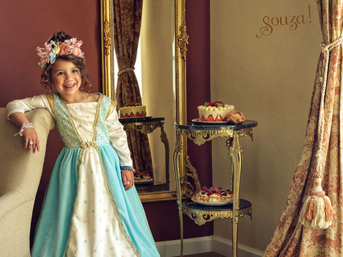 Souza! Kostium sukienka księżniczka Josephina 5-7 lat