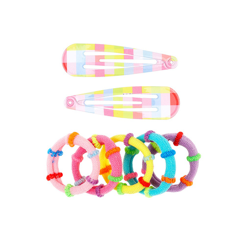 Souza! Zestaw tęczowych spinek i gumek do włosów Beryl 7 szt.