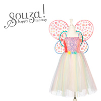 Souza! Kostium sukienka i skrzydła motyla wróżka Flora 5-7 lat