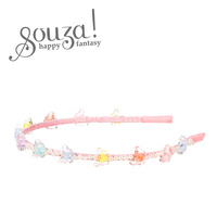 Souza! Opaska z perełkami i kolorowymi motylkami Solen