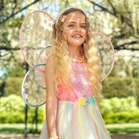 Souza! Kostium sukienka i skrzydła motyla wróżka Flora 5-7 lat