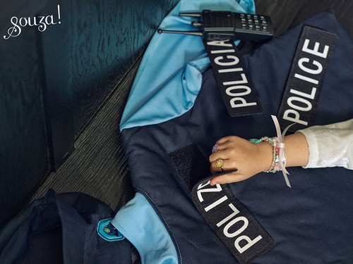 Souza! Kostium policjanta z czapką i akcesoriami 4-7 lat