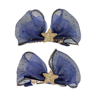 Souza! Spinki do włosów tiulowe kokardki granatowe Gitta 2 szt.